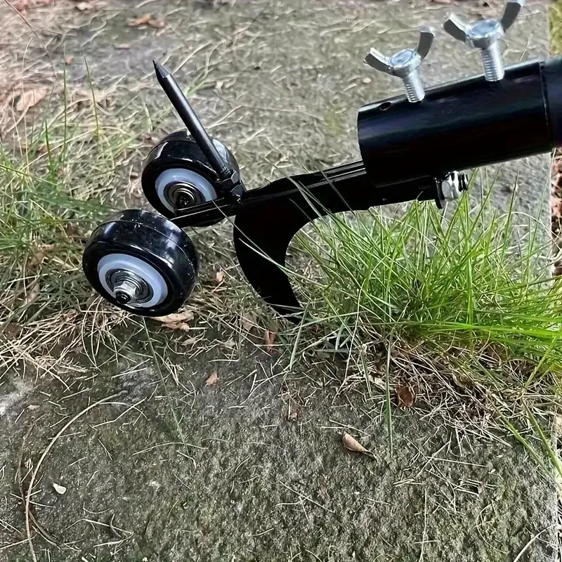 Garden Weeding Tool with Rolling Cleaver
