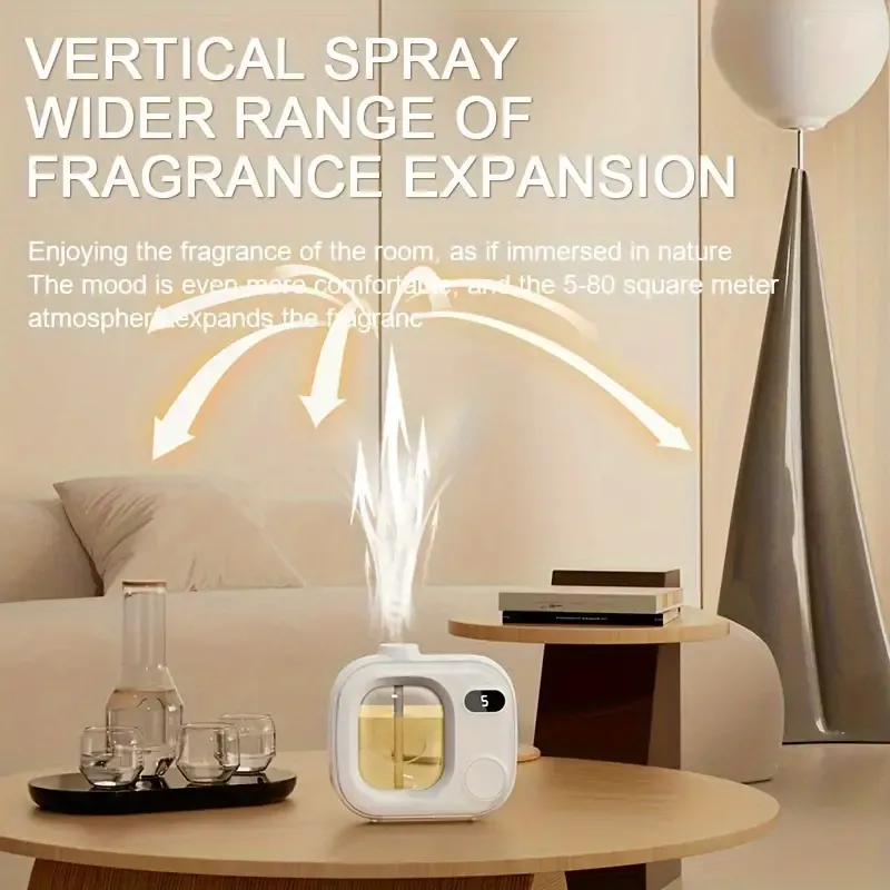 1pc Aromatherapy Machine, Automatic Perfume Machine, Air Humidifier Freshener, Aromatherapy Long Lasting Indoor Air, Toilet Deodorant, Household Long Lasting Automatic Aromatherapy Machine
