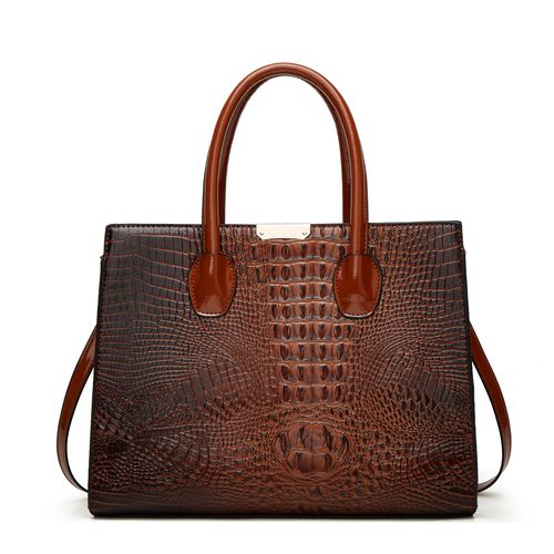 Crocodile Pattern Tote Bag Set