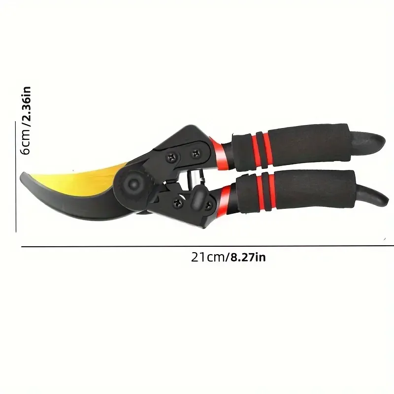 Professional Pruning Shears For Branch Cutting, Modern Style, Carbon Steel Garden Clippers,   Comfort Grip Handle, Durable Tree Trimmer, Ideal For Home Garden Floristry Tools