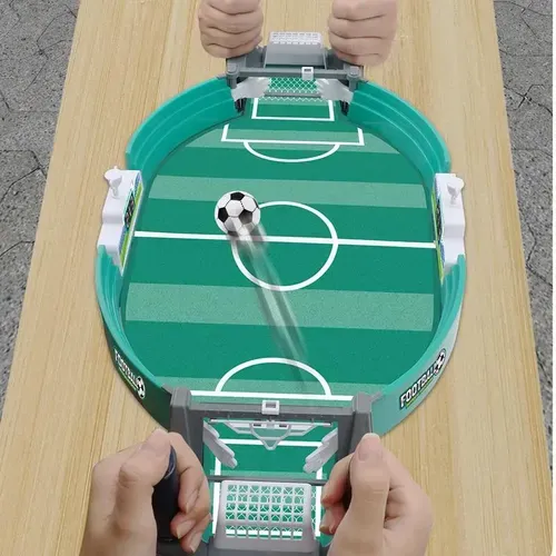 Interactive Tabletop Soccer Game - Stand-Free Bills, No Feathers, Plastic Soccer Battle Set with 2 Balls, Hand-Held Game for Party Fun - Ideal Super Bowl Educational Toy Gift for Kids