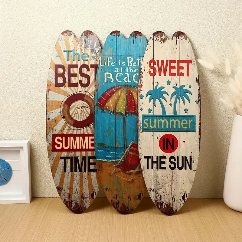 Themed Wooden Surfboard