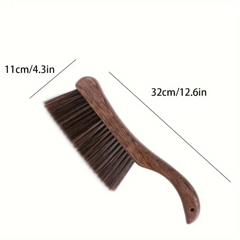 1pc Wooden Soft Bristled Dust Removal Brush, Dust Removal Broom, Bed Brush, Natural Wood Handle Broom For Deep Cleaning - Very Suitable For Sofas, Beds, Tables, And Cars