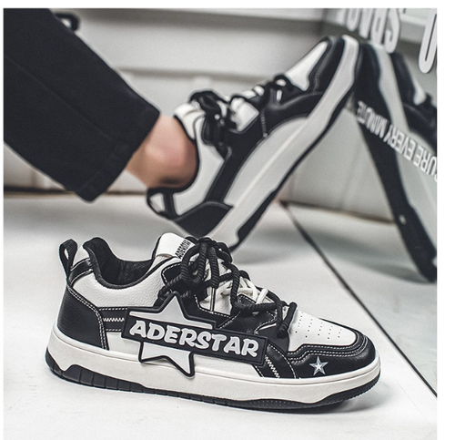 New casual versatile sports niche design star board shoes thick bottom high heel shoes