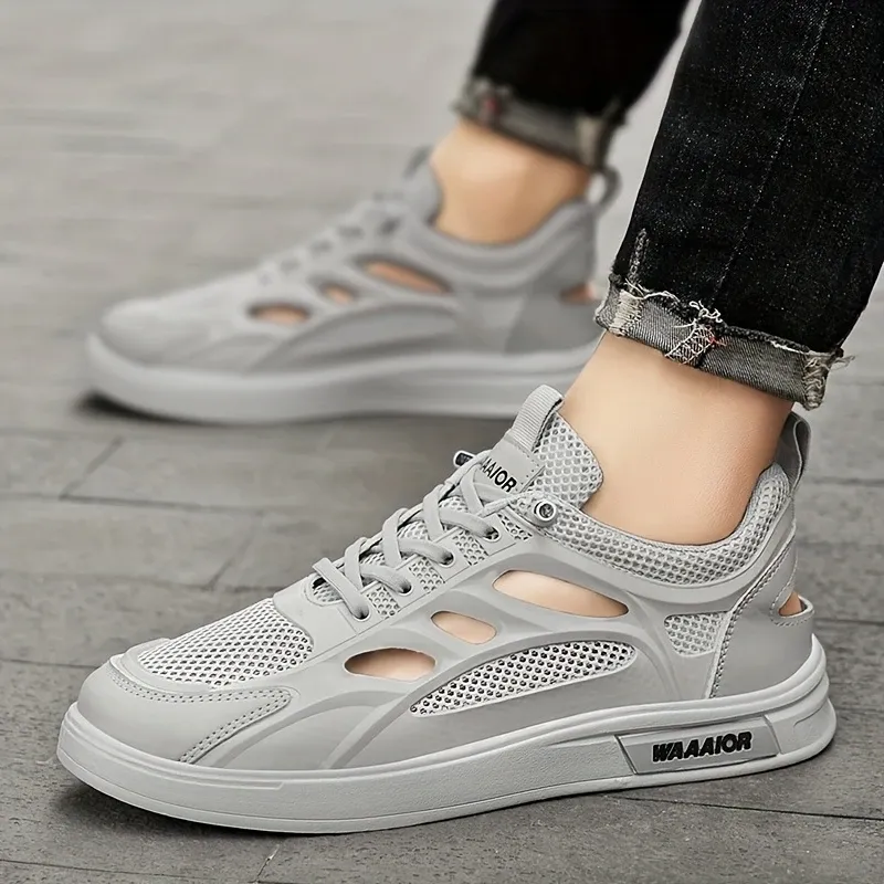 casual trendy breathable thin white shoes
