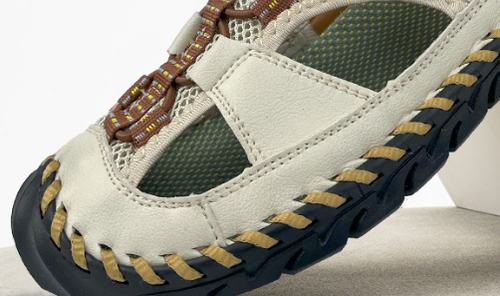 Summer new pure hand-sewn genuine leather