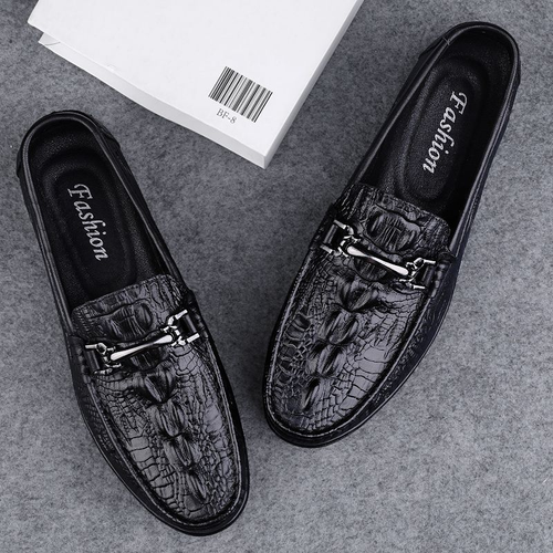 Soft sole British leather crocodile shoes