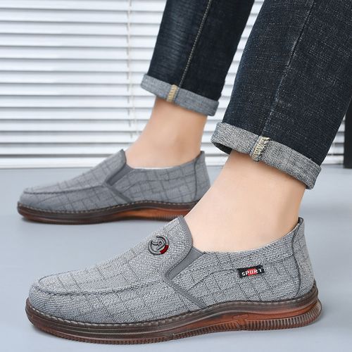 Oxford-soled men's flat shoes, soft, comfortable and breathable