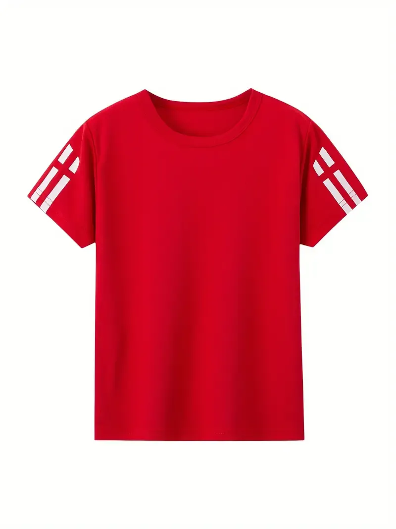4pcs Comfortable Boys' Summer Tees - Loose Fit