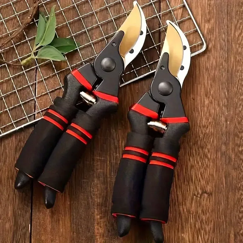 Professional Pruning Shears For Branch Cutting, Modern Style, Carbon Steel Garden Clippers,   Comfort Grip Handle, Durable Tree Trimmer, Ideal For Home Garden Floristry Tools