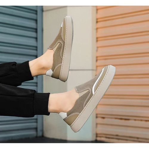 Breathable canvas mesh men's sneakers