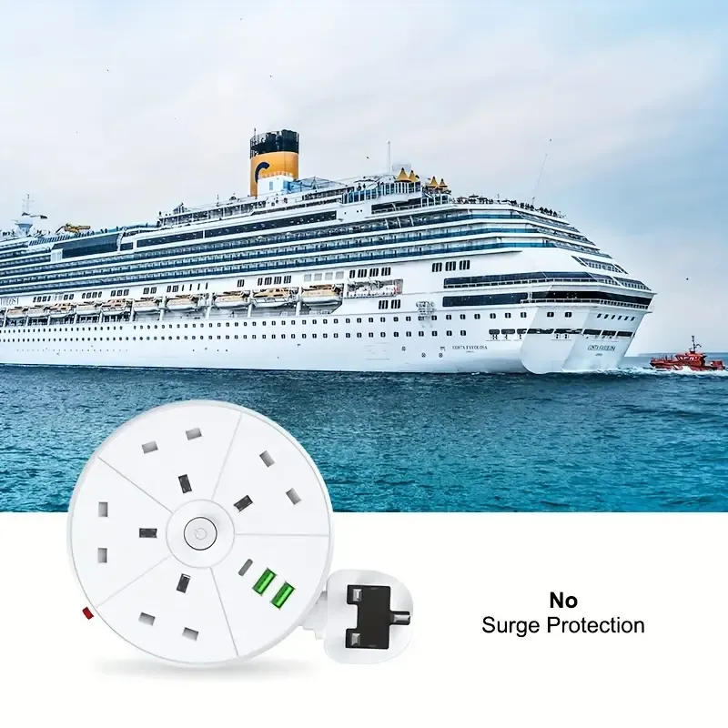 New Multifunctional Power Board Power Socket Power Strip, Equipped with 4 Power Outlets, Compatible with (2 USB-A) (1 TYPE-C), 2-meter Power Cord Automatic Short Circuit Protection Function Suitable for Home, Office, Kitchen, Garage, Outdoor