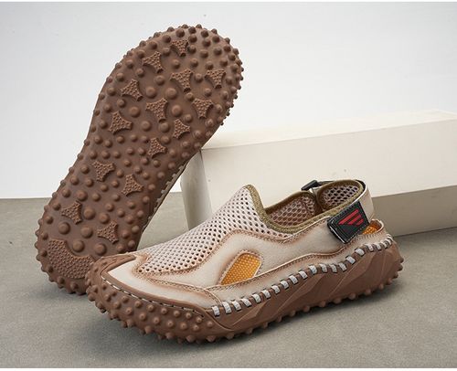 Summer New Arrival: Breathable, Versatile Casual Men's Shoes - Popular Oversized Styles with Tucked-in Toe Design