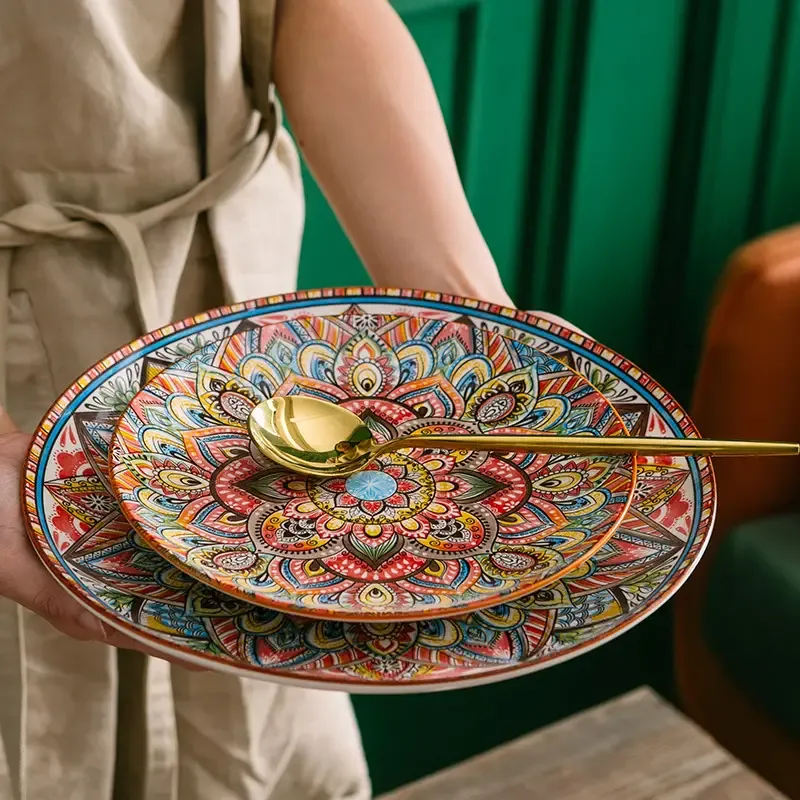 Bohemian Handcrafted Ceramic Dinnerware Set