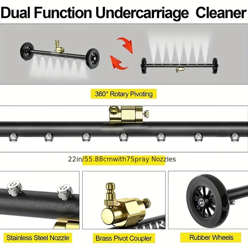 7-nozzle high-pressure surface cleaner