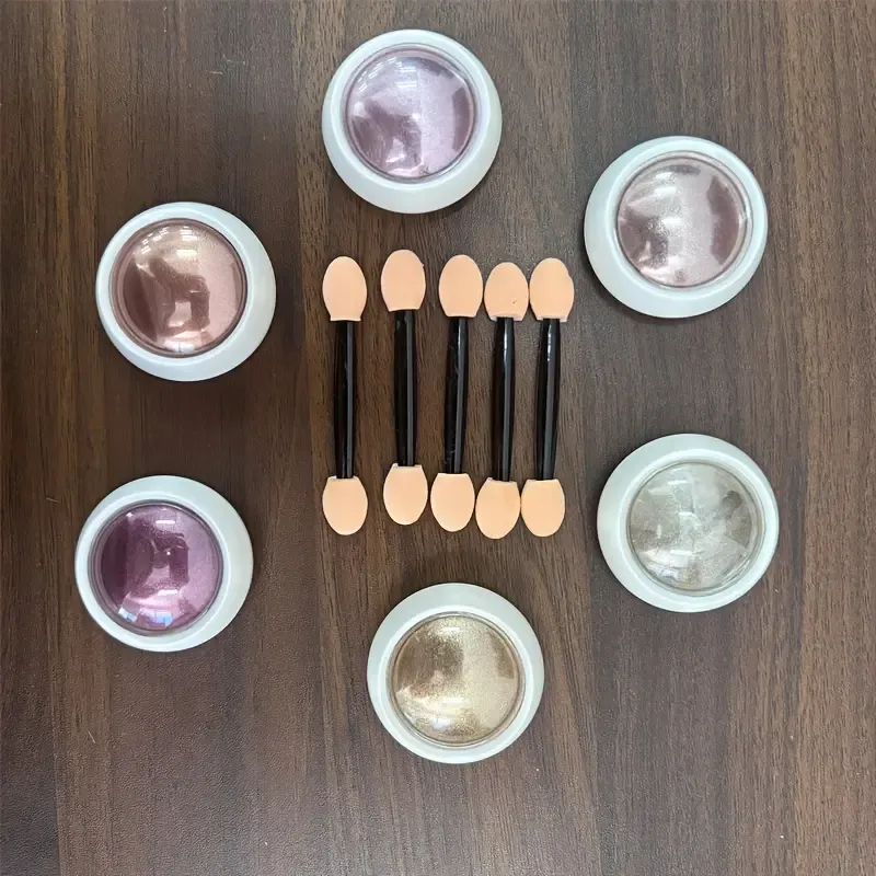 6 Colors Nail Art Mirror Powder, Chrome Nail Powder Set, Holographic Glitter Nail Chrome Powder For Nails Art DIY Decoration