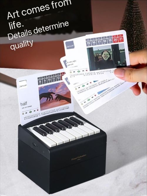 New table calendar can play piano table calendar simple score Jay Chou 52 piano calendar birthday gift