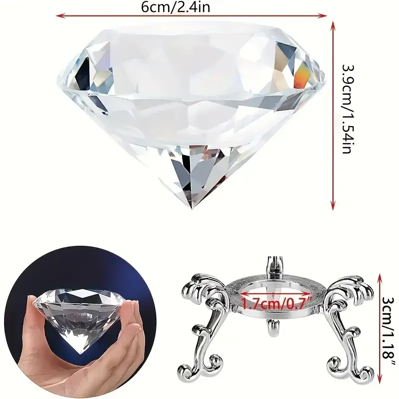 Glowing crystal diamond