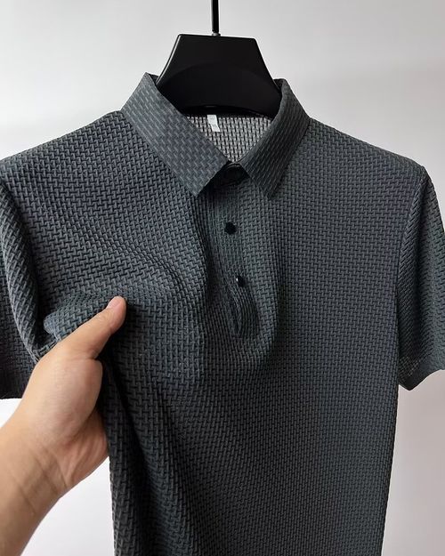 Men's 2025 summer new lapel T-shirt men's short-sleeved business casual T-shirt men's Polo shirt