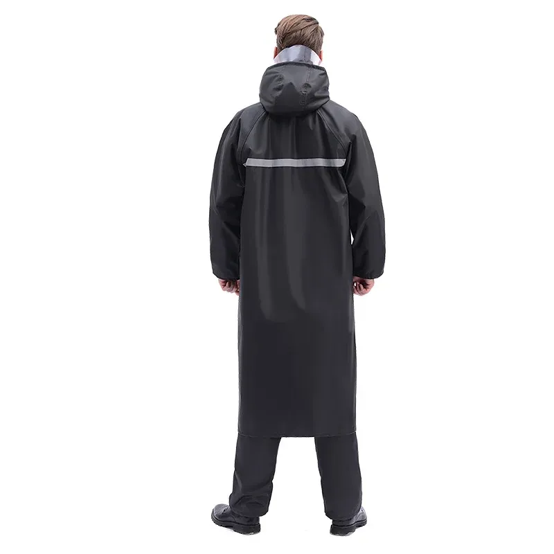 🔥BIG SALE 50%🔥Black Oxford Cloth One-Piece Raincoat Adult Long Windbreaker Site Labor Protection Split Raincoat