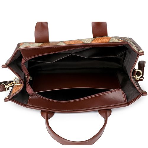 Fashionable Patchwork Crossbody Handbag