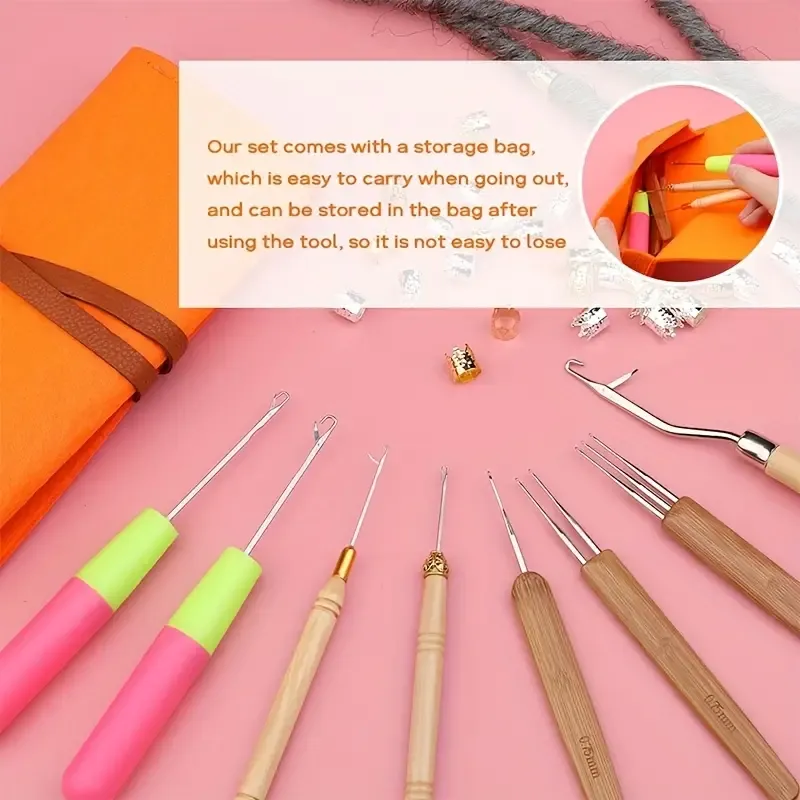 1set Dreadlock Crochet Hook