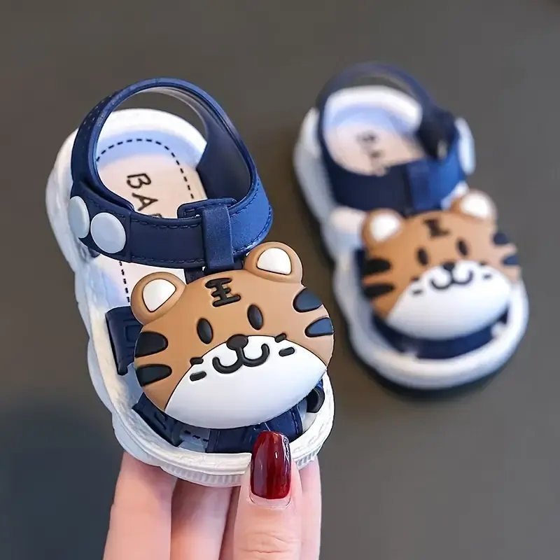 Trendy Cute Cartoon Tiger Sandals For Baby Boys