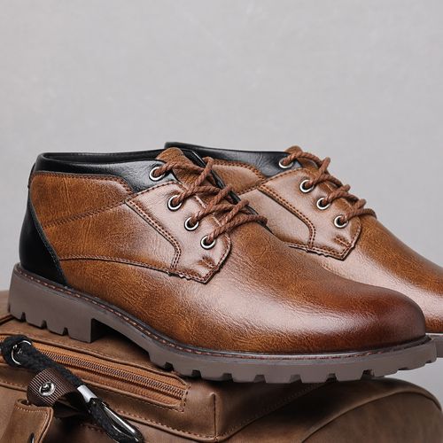 Martin boots, men's boots, large-sized lace-up short boots, men's shoes, low-top shoes, work boots and boots