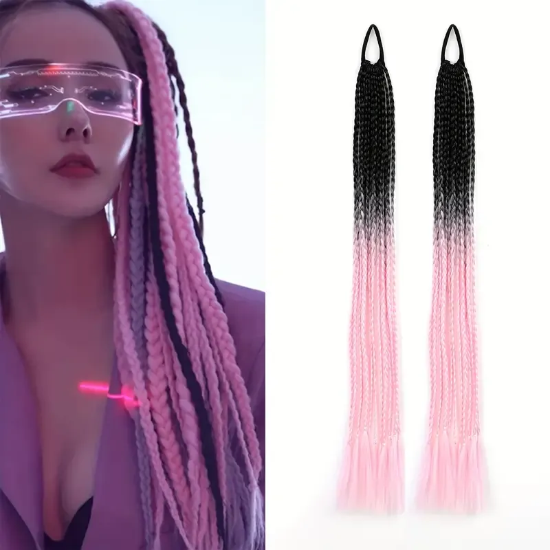 Colored Braids Hair