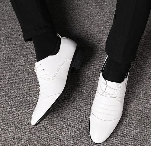 Men's business shoes, little white shoes, wedding shoes