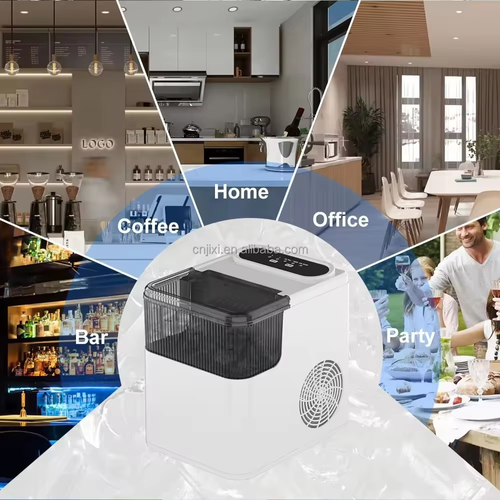 Mini Ice Maker Electric Bullet Cylindrical Ice Maker Machine Automatic Household Ice Machine for Milk Tea Shop Kitchen Office