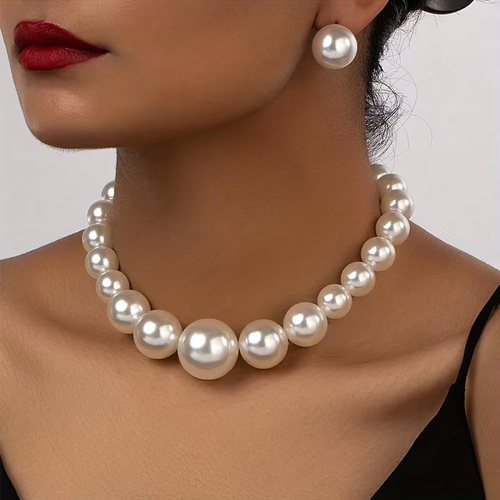 French Romantic Style Earrings Necklace