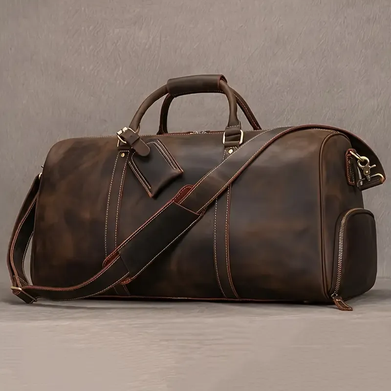 Real Leather Travel Bag