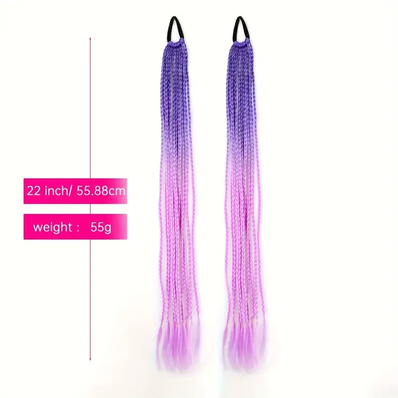 Colored Braids Hair