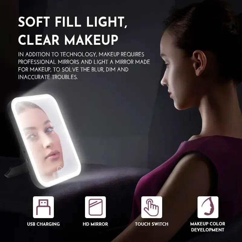LED Makeup Mirror Touch Screen