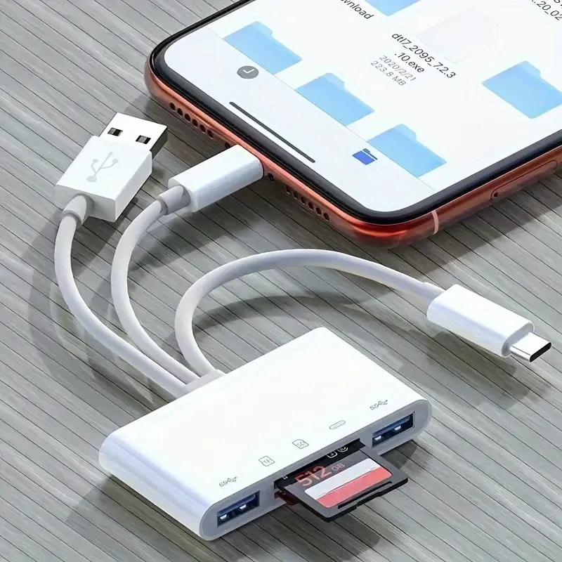 5-in-1 Ultra-Portable Multifunction Card Reader
