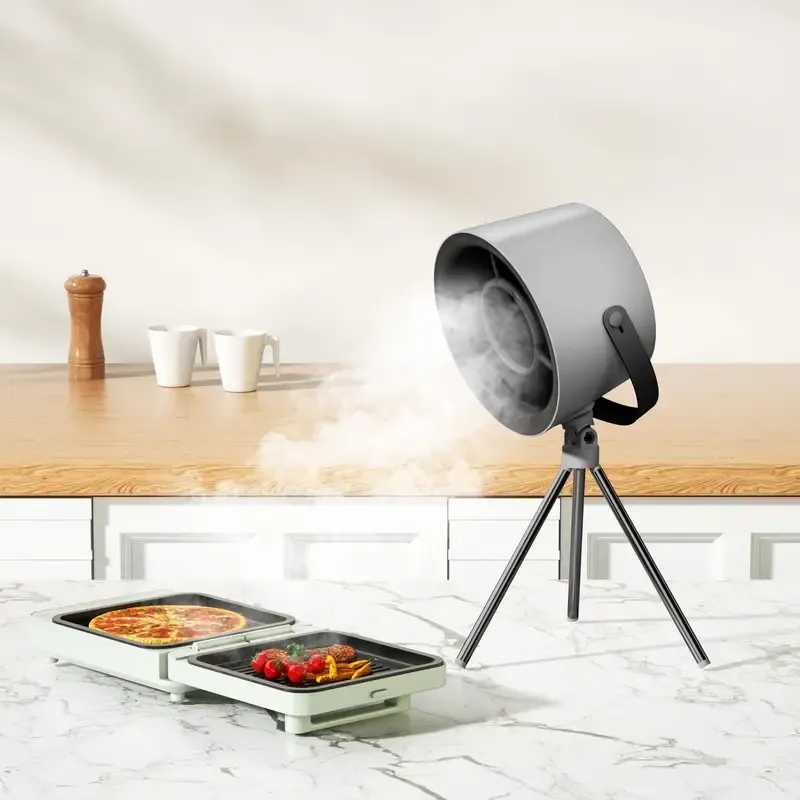 Portable USB-Powered Range Hood for Outdoor Use - Compact Kitchen Exhaust Fan, Ideal for Hot Pot & BBQ