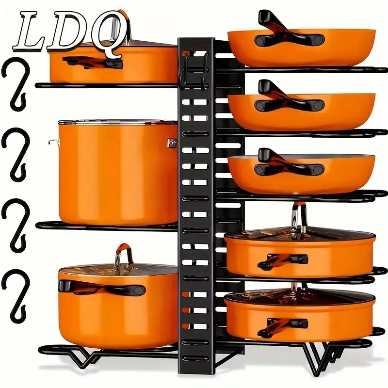 8-Tier Heavy Duty Pot Rack Organizer