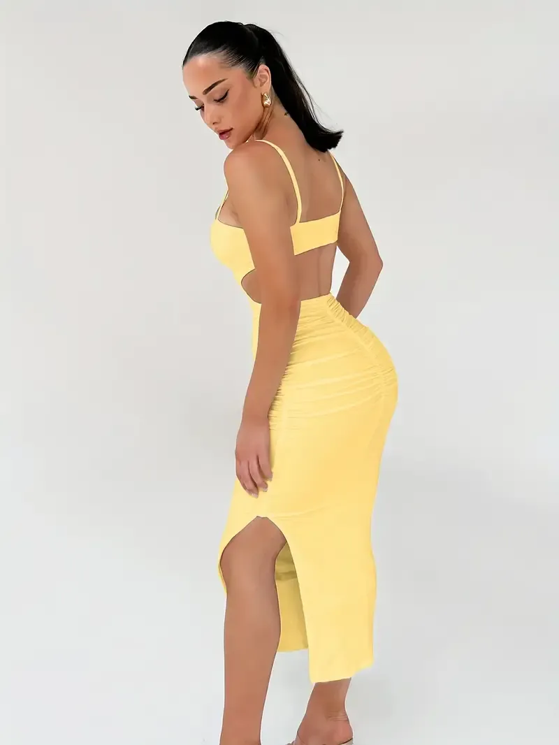 Backless Slingback Cami Dress