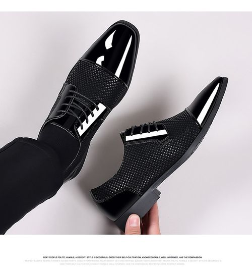 Men's shoes youth all-match large size business formal men's leather shoes casual British style leather shoes men