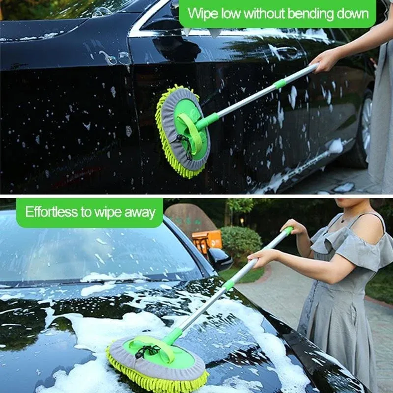 2 in 1 Car Cleaning Brush Mop