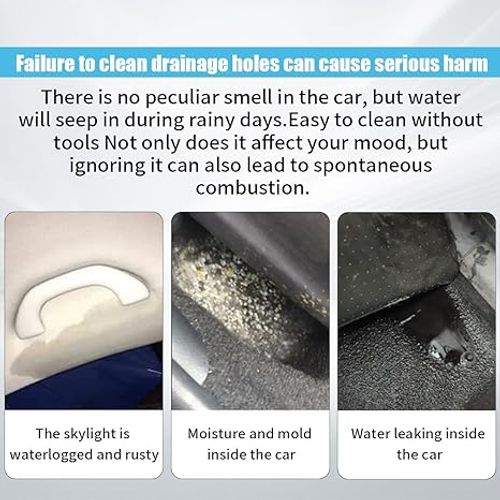 Auto Sunroof Drain Cleaning Tool, 78 Inch Extra Long Drain Cleaning Brush, Pipe Cleaner Dredging Tool, Flexible Tube Cleaning Brush for Car Sunroof Windshield Wiper Drain Hole