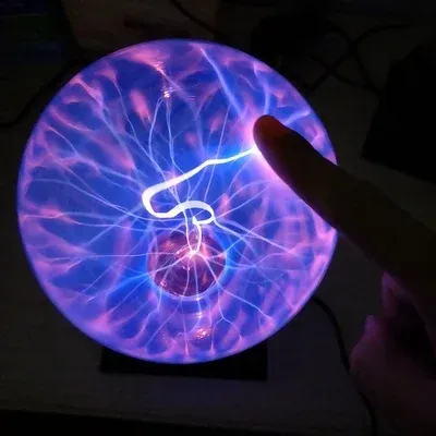 Novel magic crystal plasma plasma body ball touch flashing light