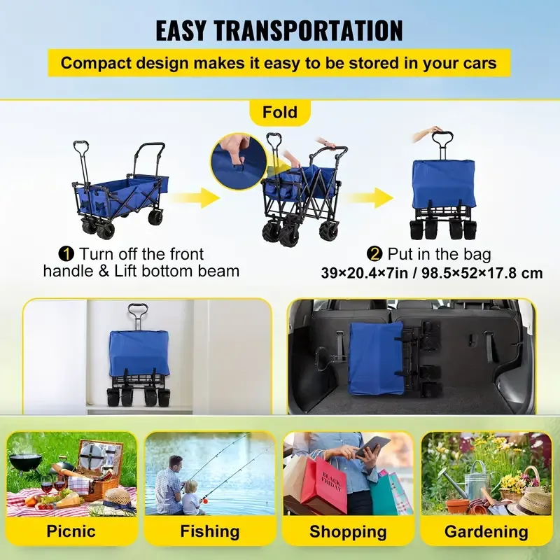 Extra Large Folding Utility Cart