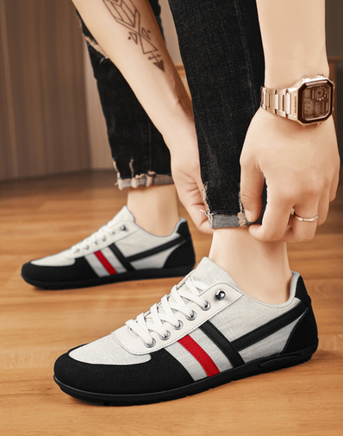 men's casual white sports shoes