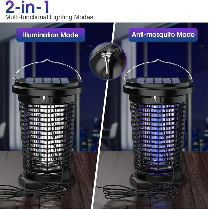 Solar Powered Mosquito Repellent Lamp