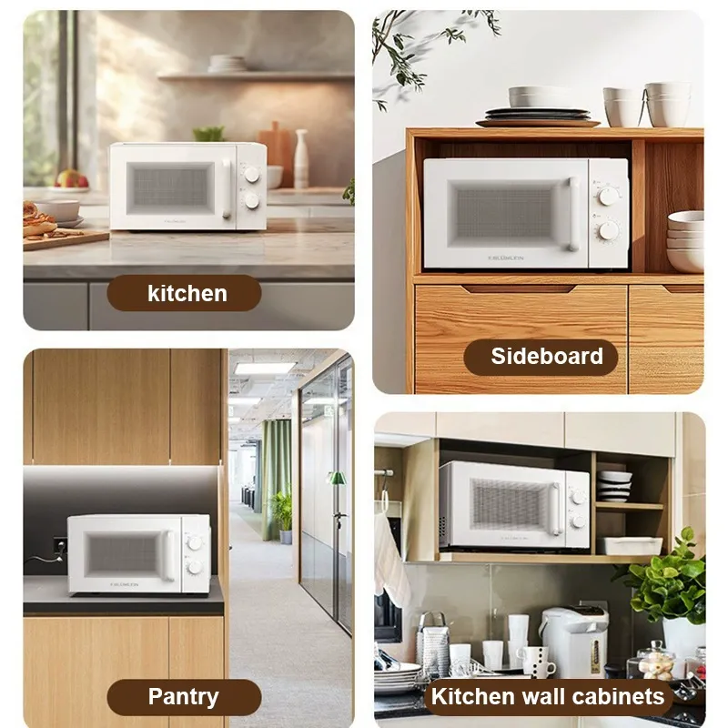 Multifunctional microwave European style household small defrosting mechanical turntable integrated baking microwave oven