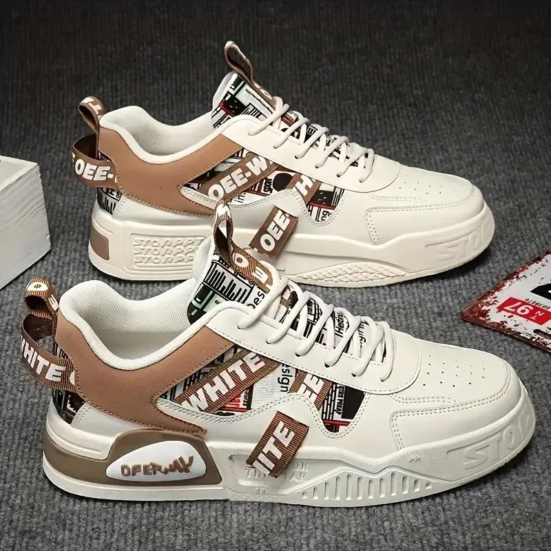 Men's Low Top Platform Shoes | Non Slip Skate Shoes | Outdoor Street Walking Traveling Casual Activities