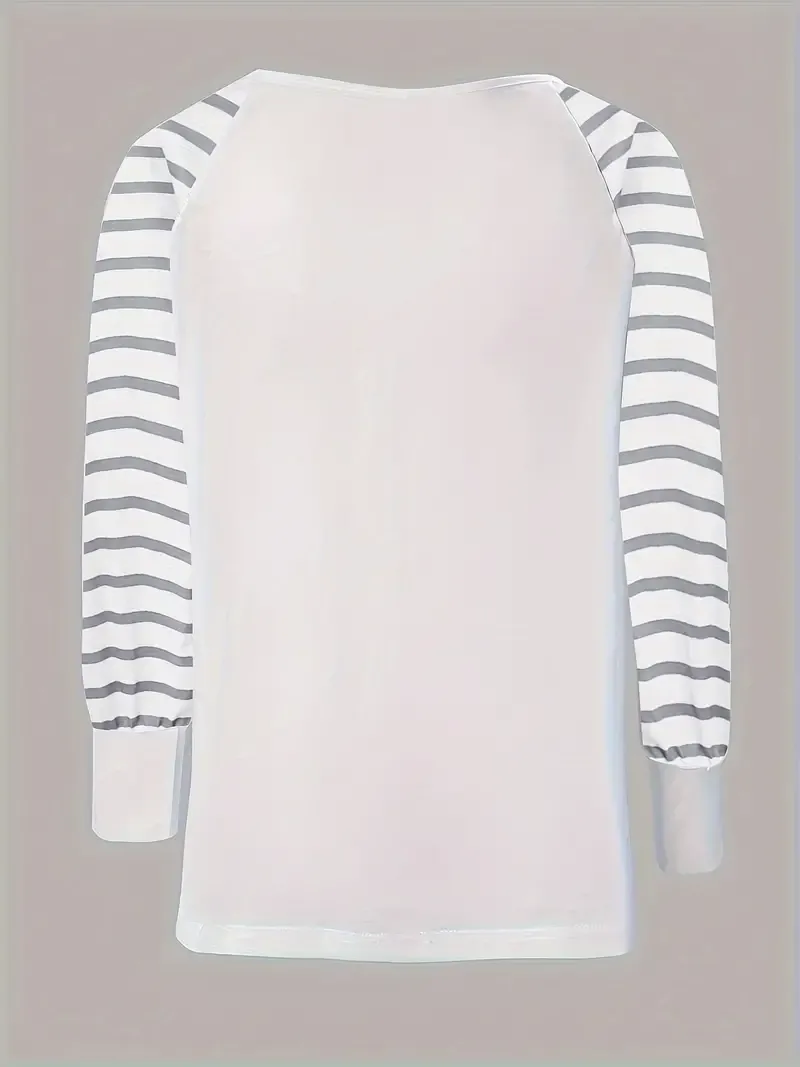 Eyelash Print Long Sleeve Top