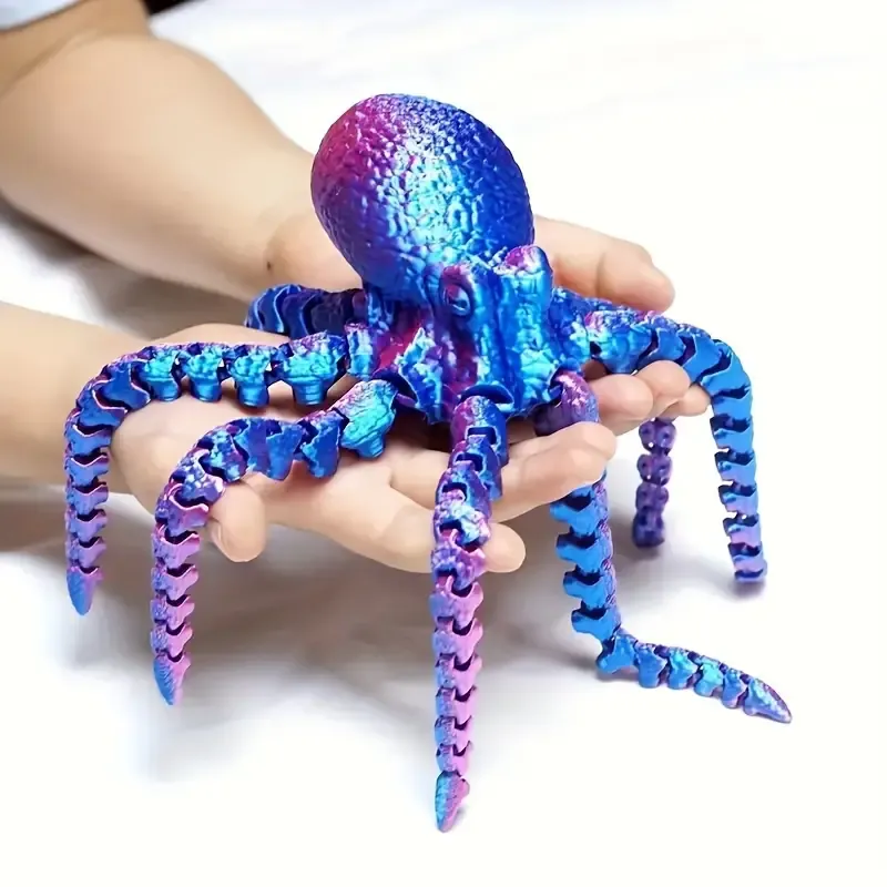 3D Printed Octopus For Home Office Desk Decor, Ocean Animal Table Ornament, Christmas Halloween Thanksgiving Day Easter New Year Gift